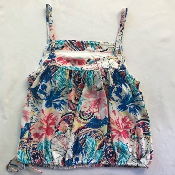 Beach House Blouson Tankini Top with Ocean & 24th Navy Swim Shorts - Picture 6 of 11